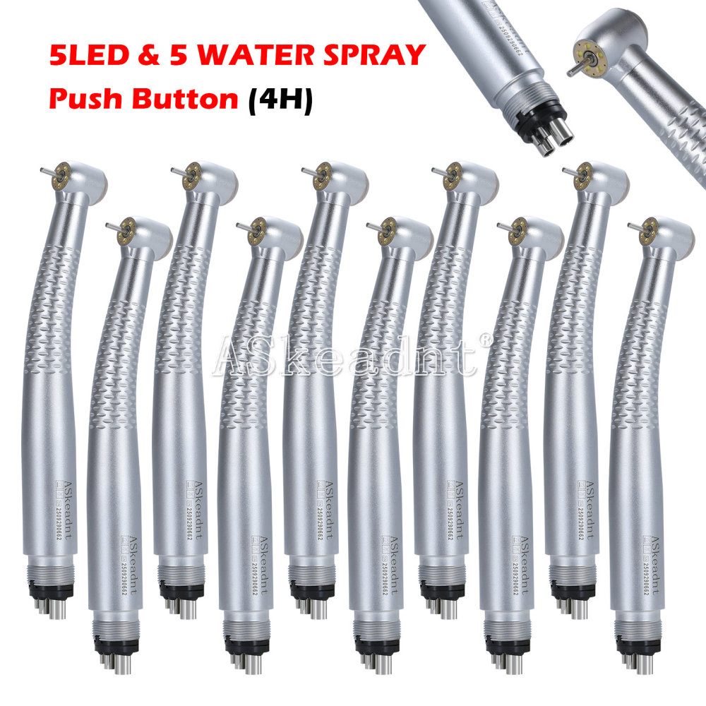 AS Dental Shadowless E-generator LED 5 Lamp High Speed Handpiece 2/4 Hole