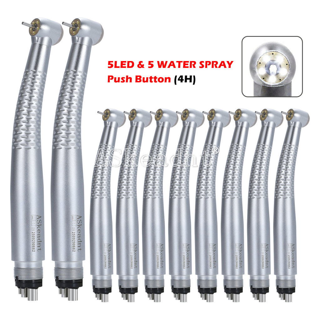 AS Dental Shadowless E-generator LED 5 Lamp High Speed Handpiece 2/4 Hole