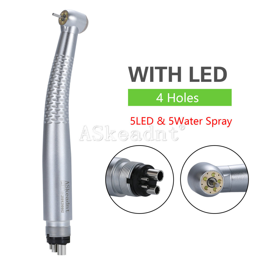 AS Dental Shadowless E-generator LED 5 Lamp High Speed Handpiece 2/4 Hole