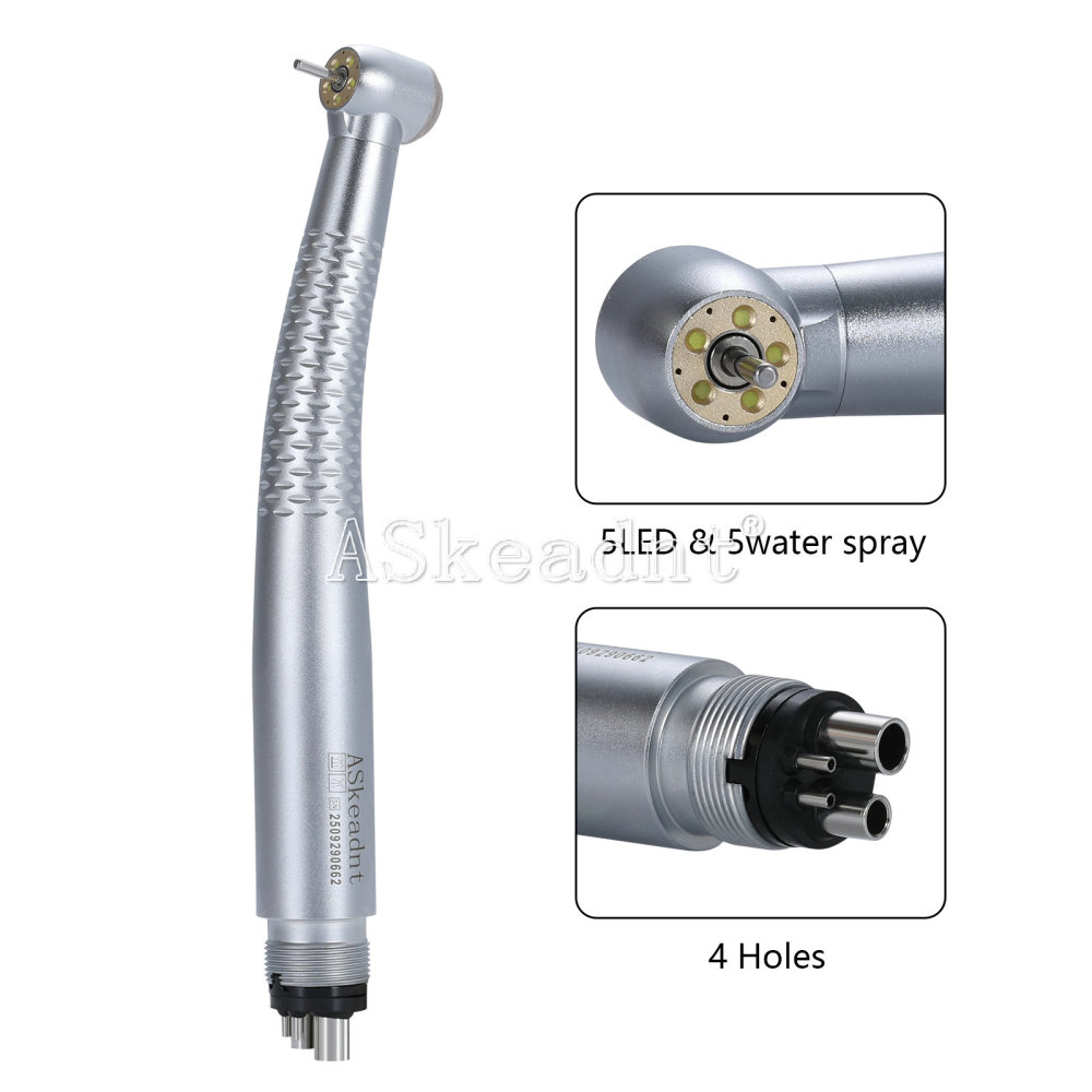 AS Dental Shadowless E-generator LED 5 Lamp High Speed Handpiece 2/4 Hole