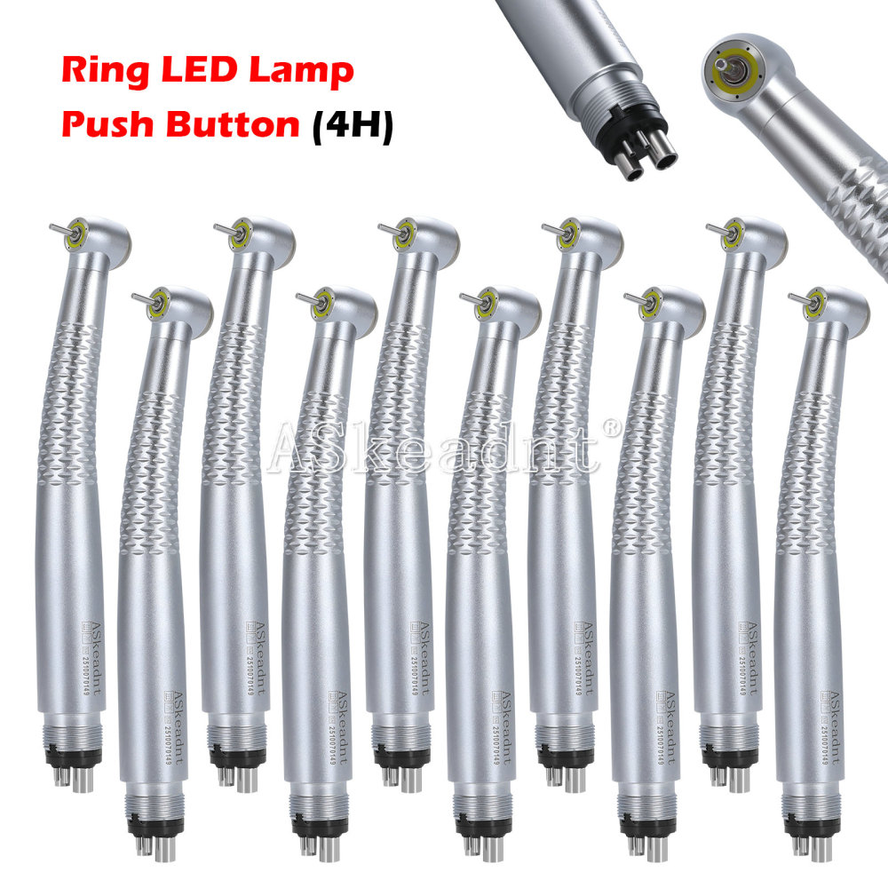 Dental Ring LED High Speed Handpiece E-Generator Shadowless 5 Spray 4 Hole/2Hole