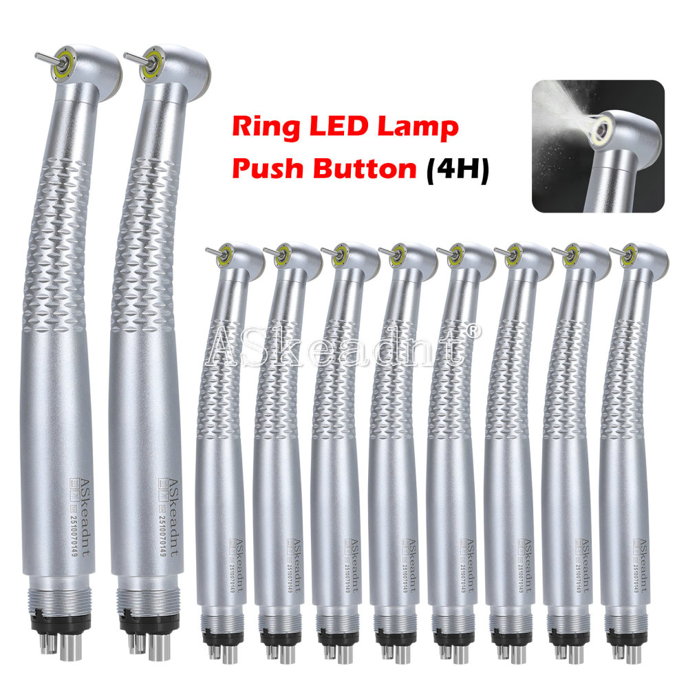 Dental Ring LED High Speed Handpiece E-Generator Shadowless 5 Spray 4 Hole/2Hole