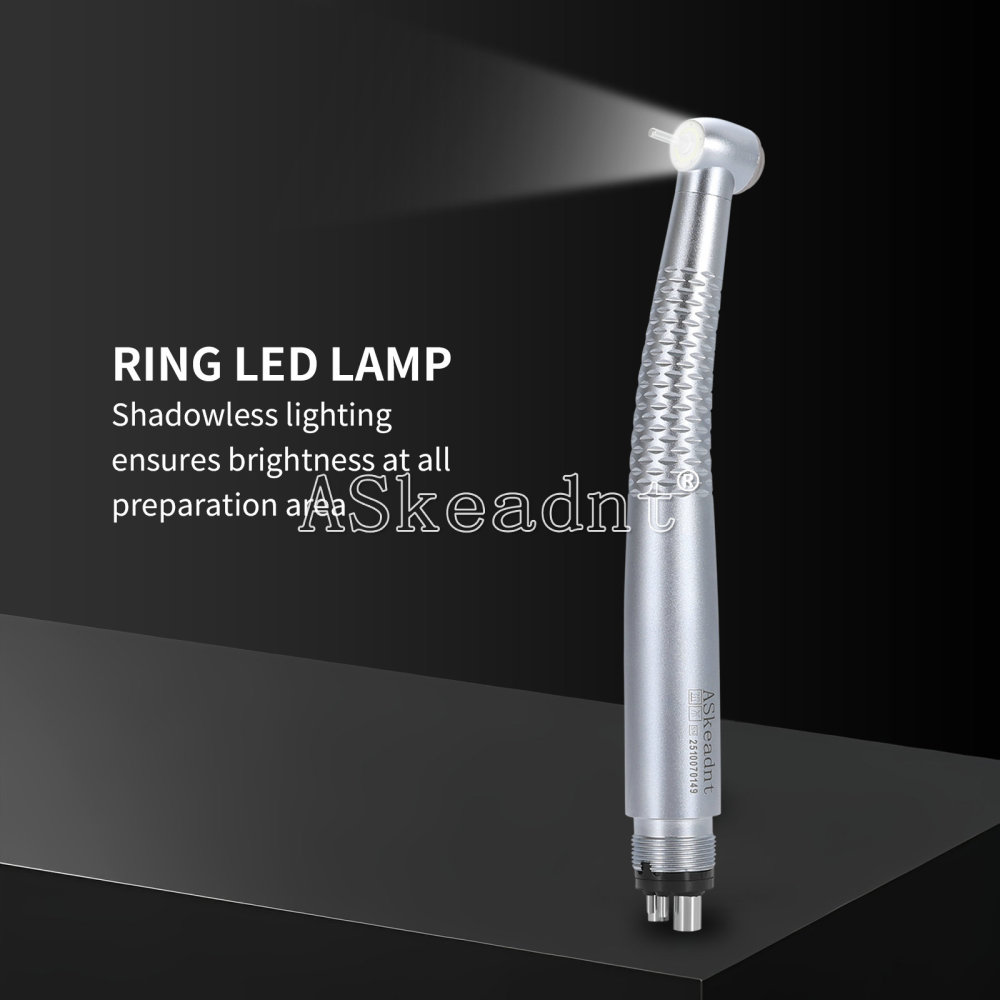 Dental Ring LED High Speed Handpiece E-Generator Shadowless 5 Spray 4 Hole/2Hole
