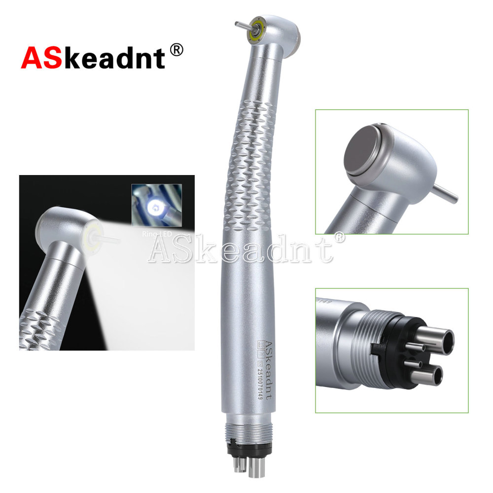 Dental Ring LED High Speed Handpiece E-Generator Shadowless 5 Spray 4 Hole/2Hole