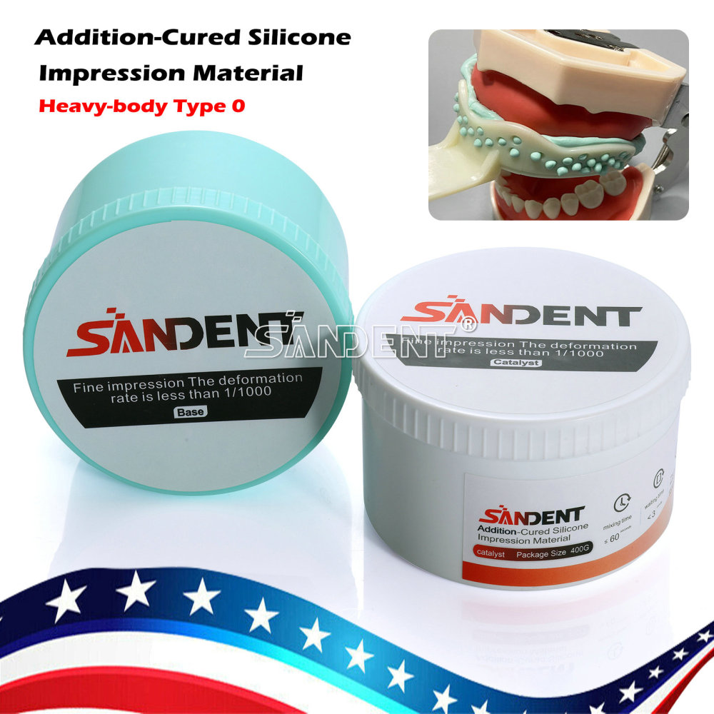 Heavy Body Type 0/LightType 3 Dental Silicone Impression Material Base+Catalyst