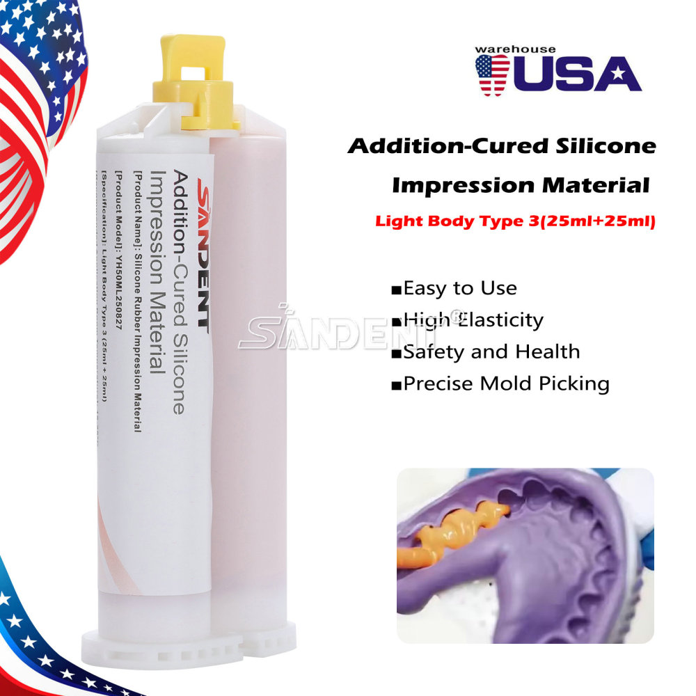 Heavy Body Type 0/LightType 3 Dental Silicone Impression Material Base+Catalyst