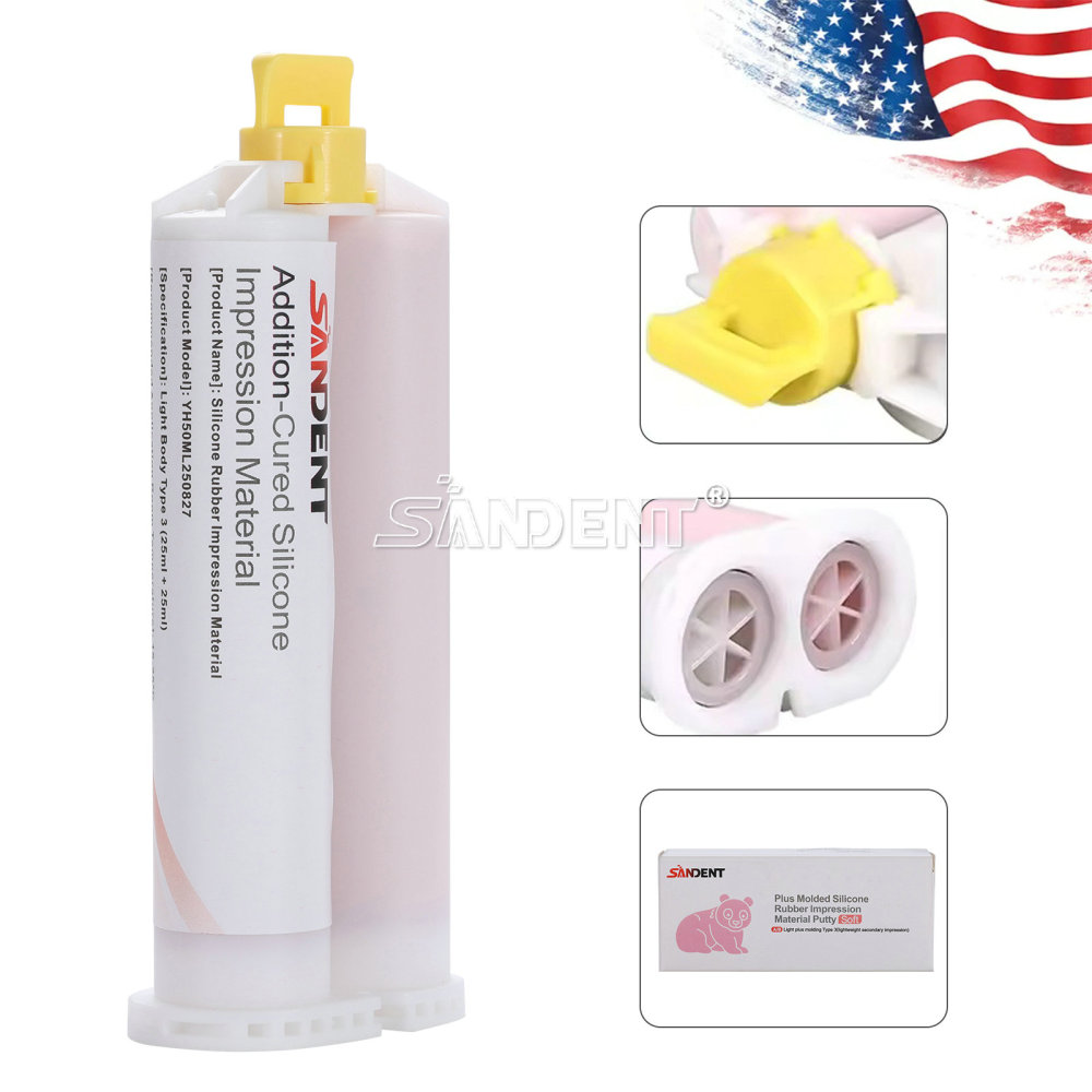 Heavy Body Type 0/LightType 3 Dental Silicone Impression Material Base+Catalyst