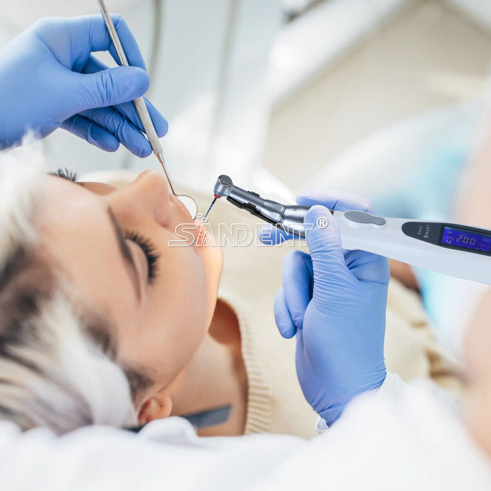 DT Dental Wireless LED Endo Motor 16:1 Contra Angle handpiece 9 pragrame