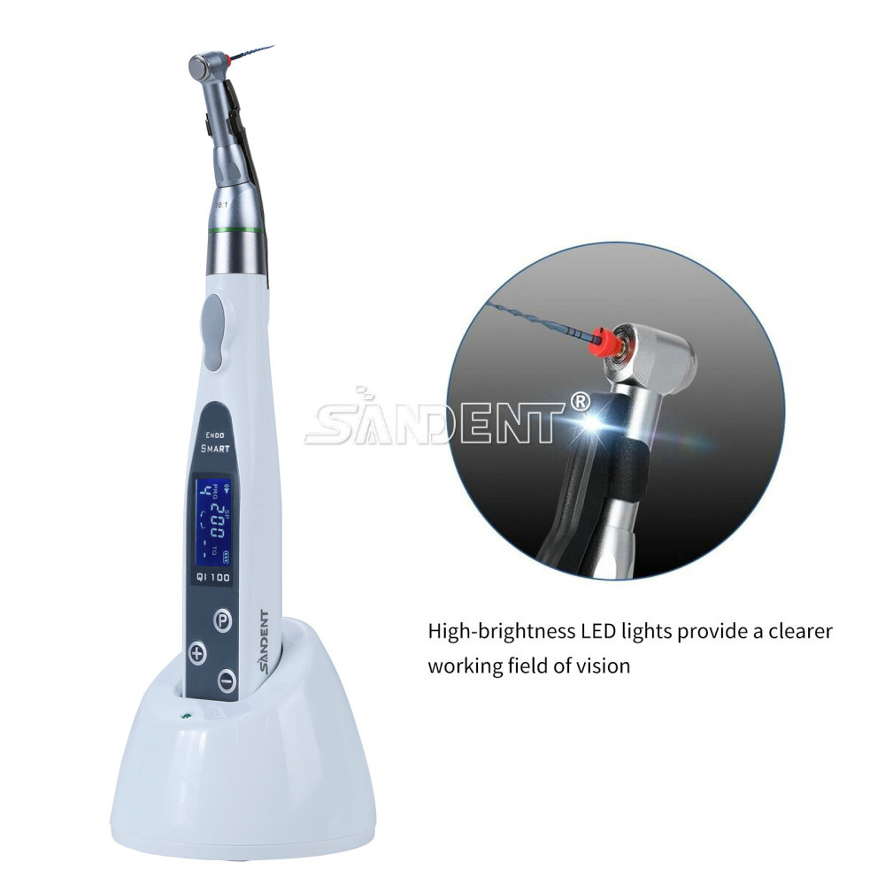 DT Dental Wireless LED Endo Motor 16:1 Contra Angle handpiece 9 pragrame