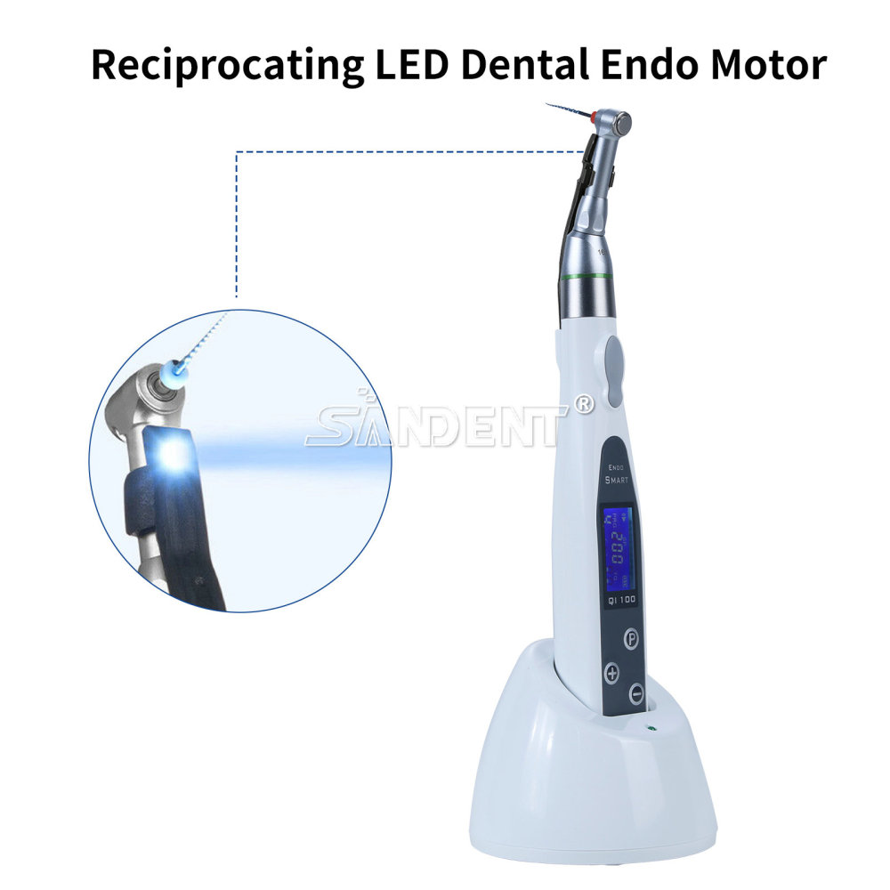 DT Dental Wireless LED Endo Motor 16:1 Contra Angle handpiece 9 pragrame