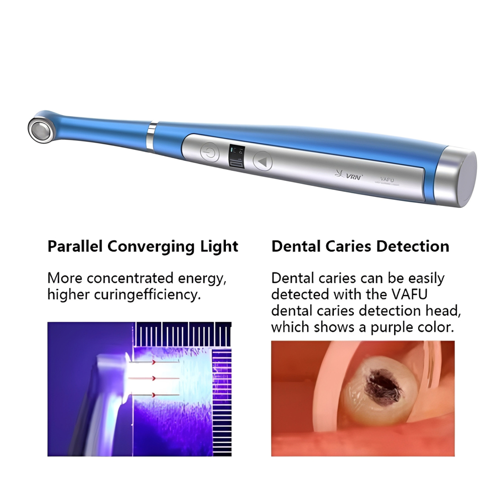 VAFU Dental Cordless LED Curing Light Lamp 1 Second Resin Cure Lamp 3200mW/cm²