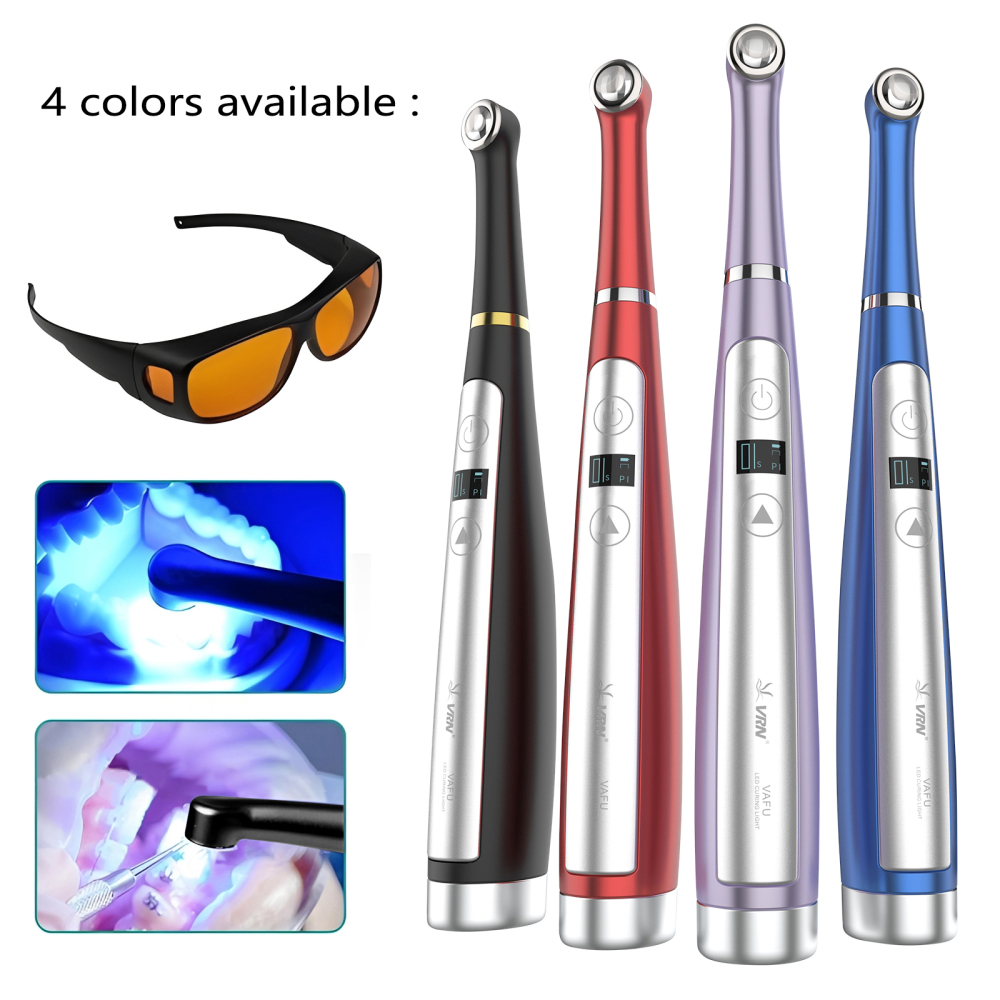 VAFU Dental Cordless LED Curing Light Lamp 1 Second Resin Cure Lamp 3200mW/cm²