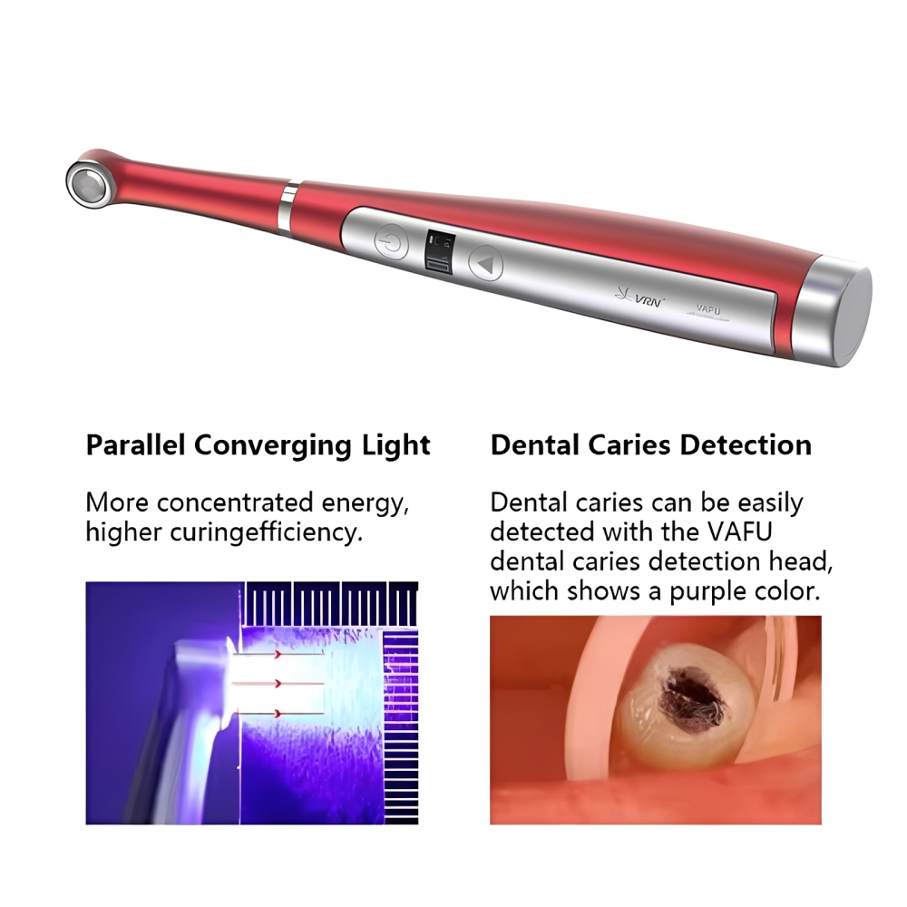 VAFU Dental Cordless LED Curing Light Lamp 1 Second Resin Cure Lamp 3200mW/cm²