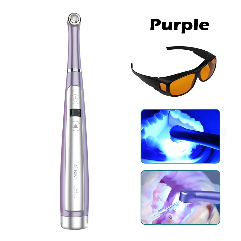 VAFU Dental Cordless LED Curing Light Lamp 1 Second Resin Cure Lamp 3200mW/cm²
