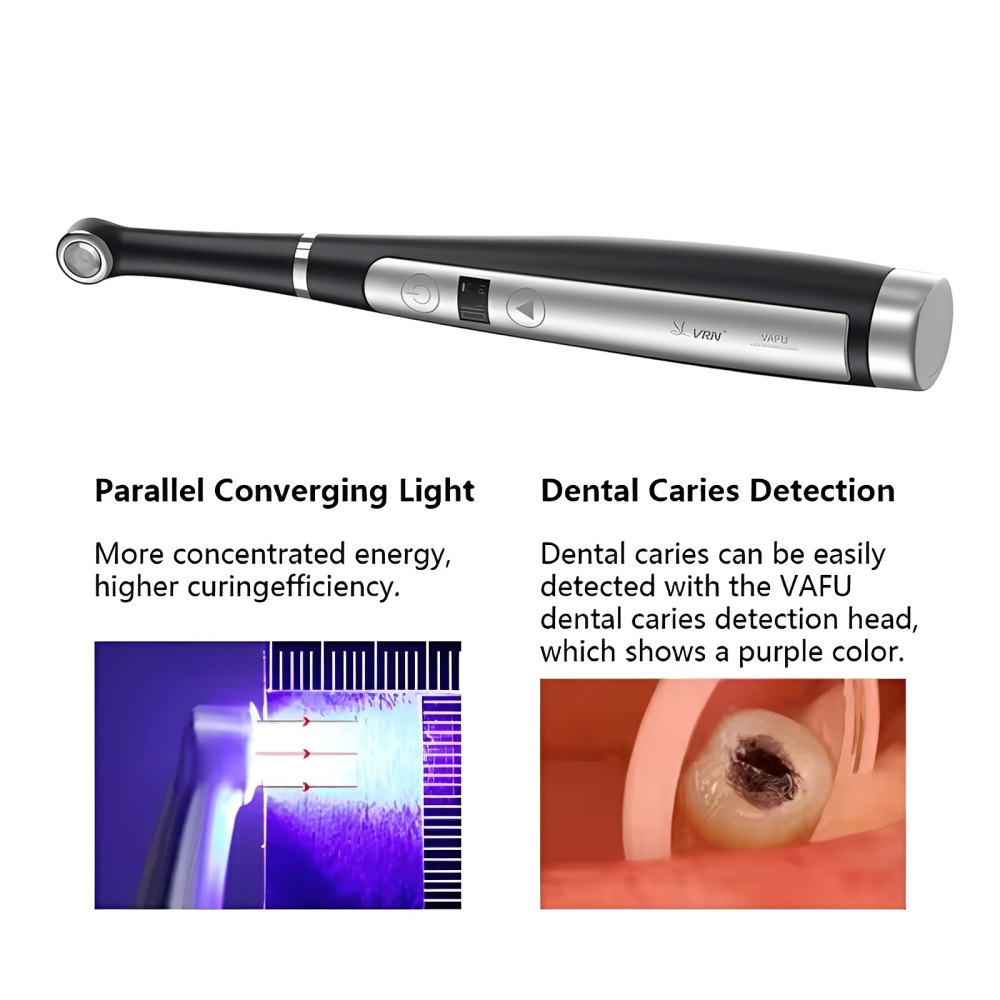 VAFU Dental Cordless LED Curing Light Lamp 1 Second Resin Cure Lamp 3200mW/cm²