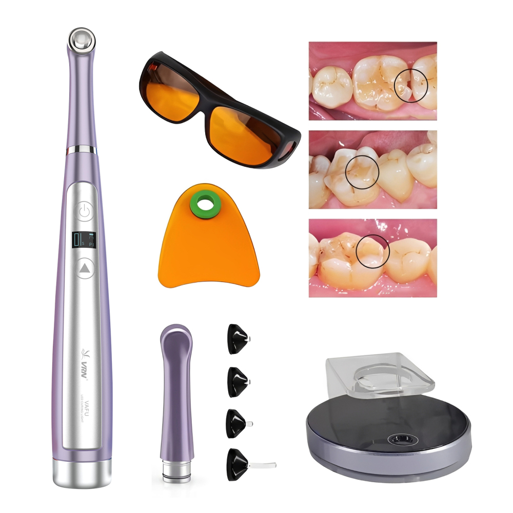 VAFU Dental Cordless LED Curing Light Lamp 1 Second Resin Cure Lamp 3200mW/cm²