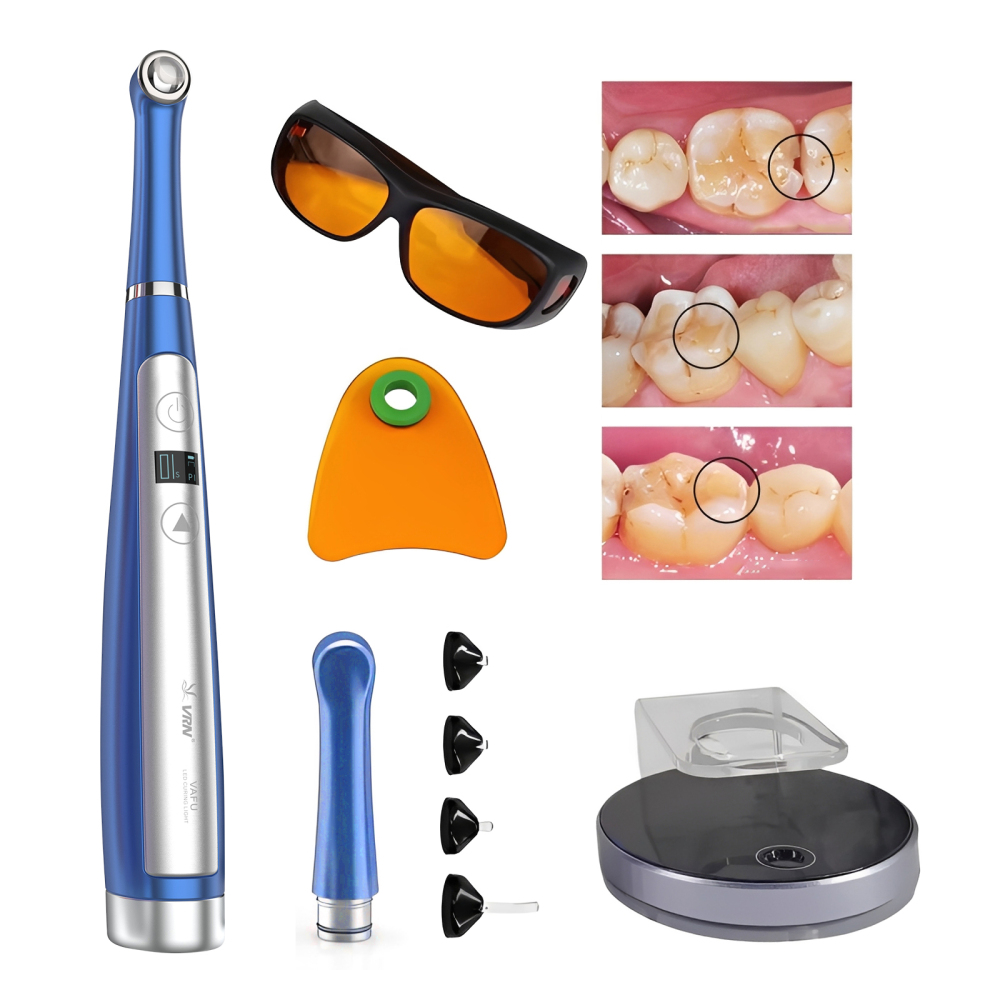 VAFU Dental Cordless LED Curing Light Lamp 1 Second Resin Cure Lamp 3200mW/cm²