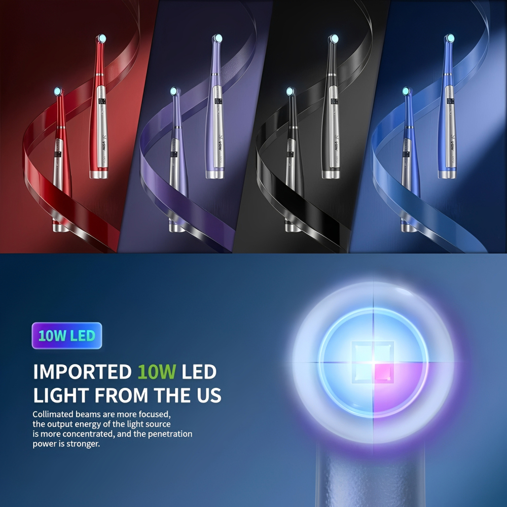 VAFU Dental Cordless LED Curing Light Lamp 1 Second Resin Cure Lamp 3200mW/cm²
