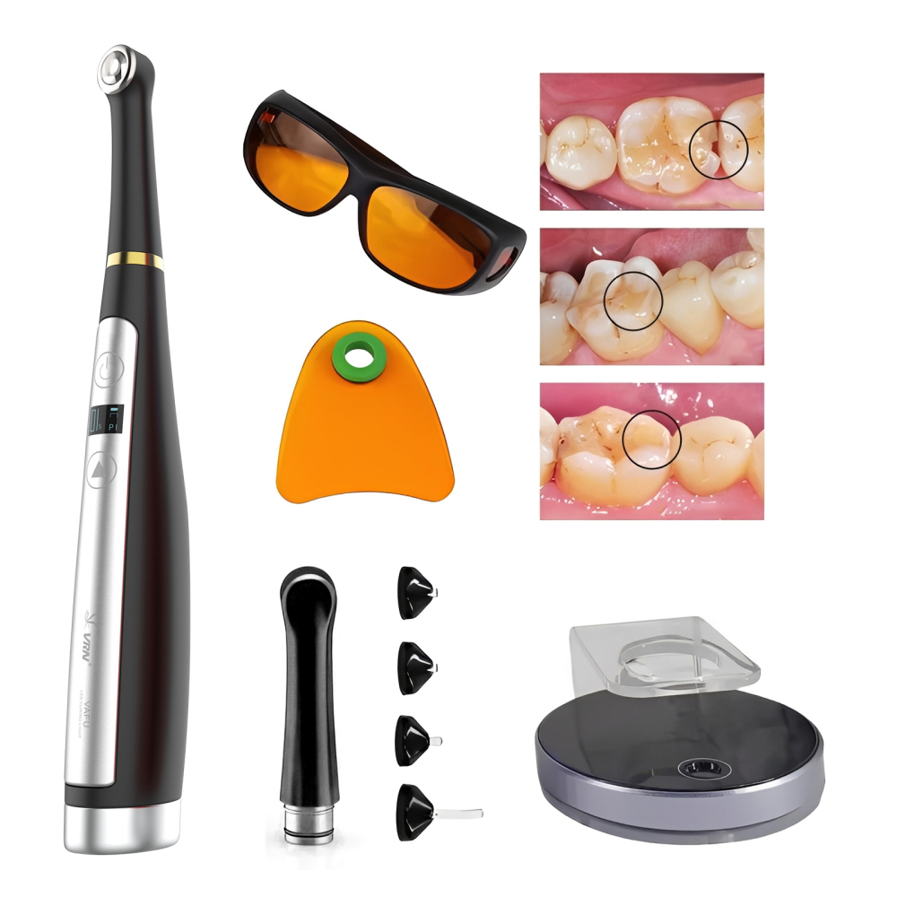 VAFU Dental Cordless LED Curing Light Lamp 1 Second Resin Cure Lamp 3200mW/cm²