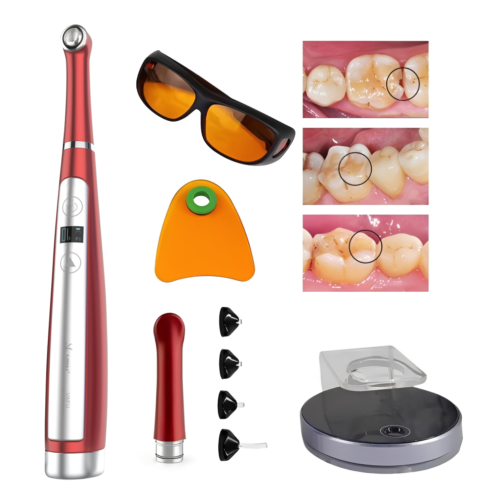 VAFU Dental Cordless LED Curing Light Lamp 1 Second Resin Cure Lamp 3200mW/cm²