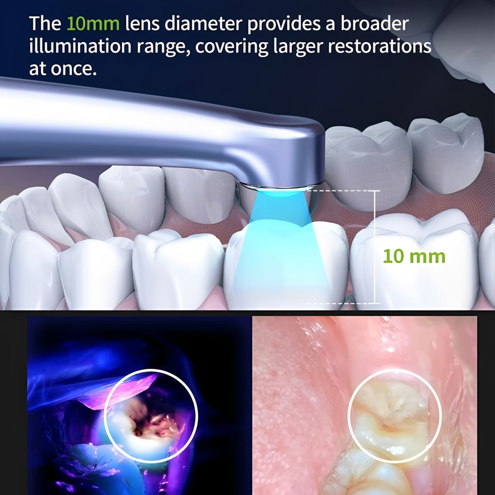 VAFU Dental Cordless LED Curing Light Lamp 1 Second Resin Cure Lamp 3200mW/cm²