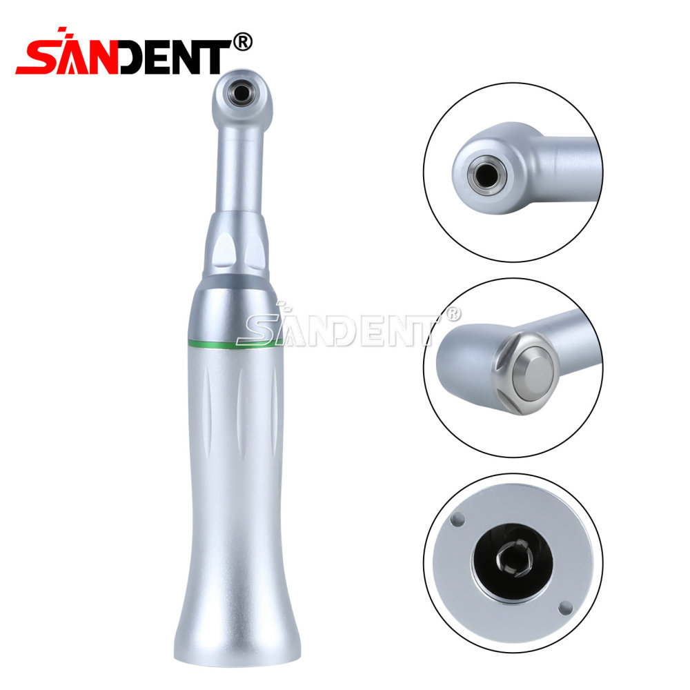 SANDENT Dental Low Speed Handpiece Fiber Optic Contra Angle 16:1