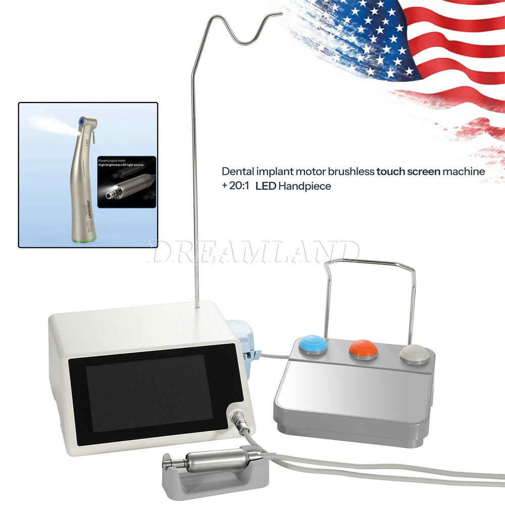 New updated  Brushless Dental LED Implant Motor System with  20:1 Contra Angle Handpiece