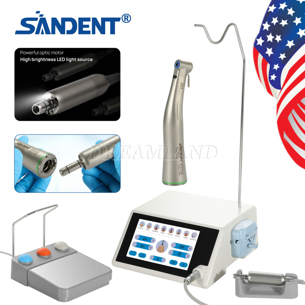 New updated  Brushless Dental LED Implant Motor System with  20:1 Contra Angle Handpiece
