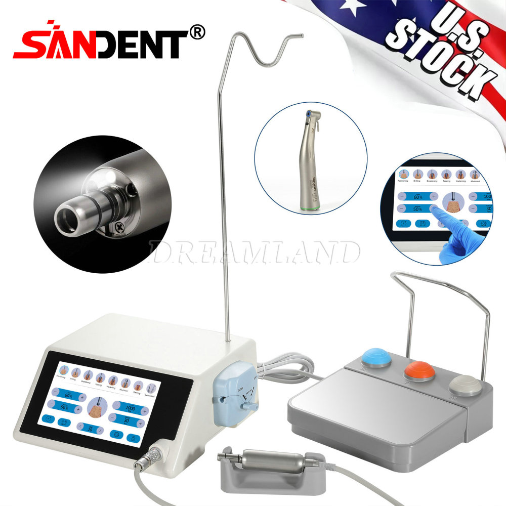 New updated  Brushless Dental LED Implant Motor System with  20:1 Contra Angle Handpiece