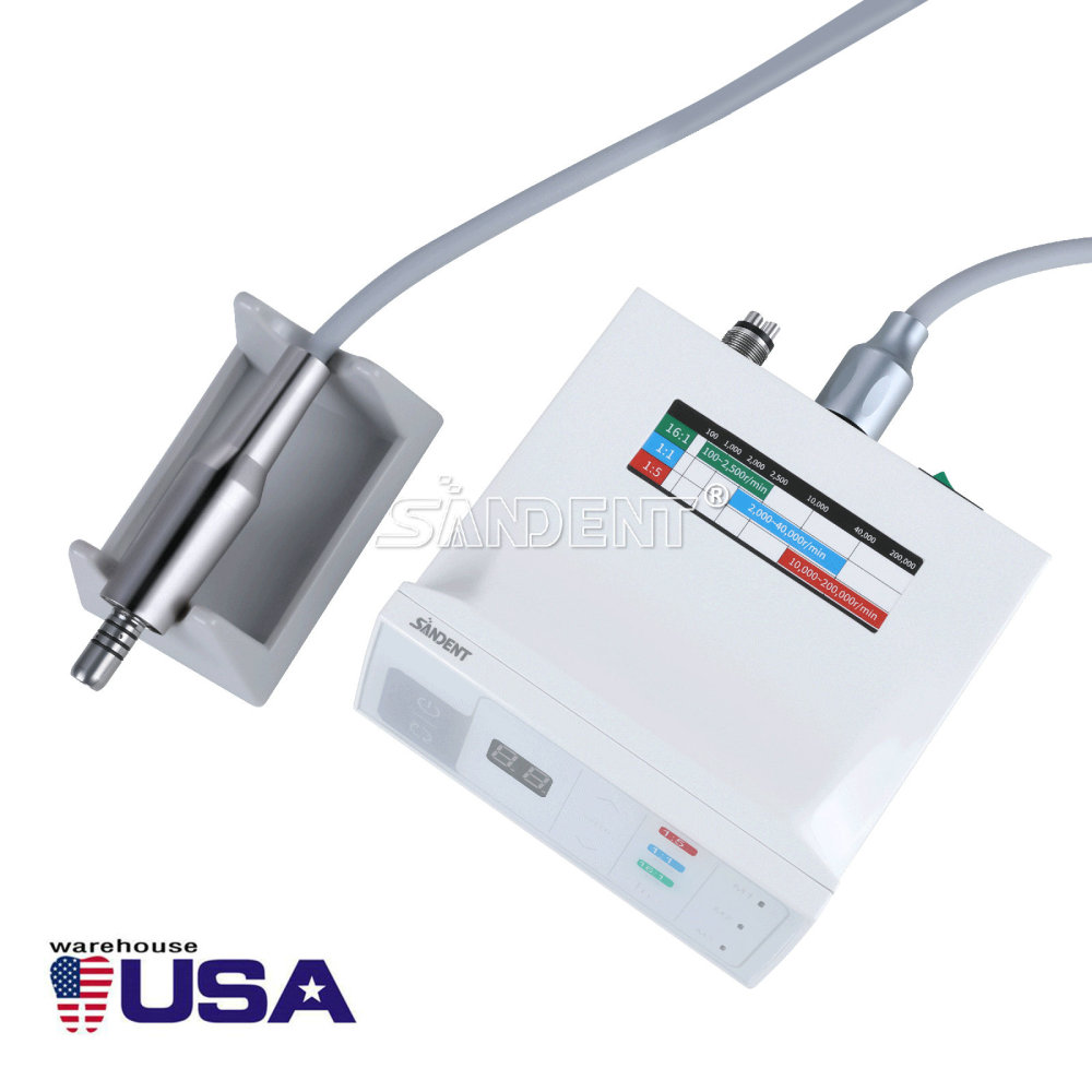 DTA Dental Brushless Electric LED Micro Motor Internal Spray E-type fit 1:5 1:1 handpiece