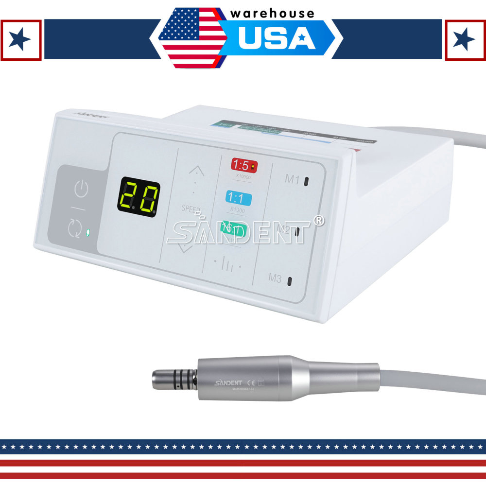 DTA Dental Brushless Electric LED Micro Motor Internal Spray E-type fit 1:5 1:1 handpiece