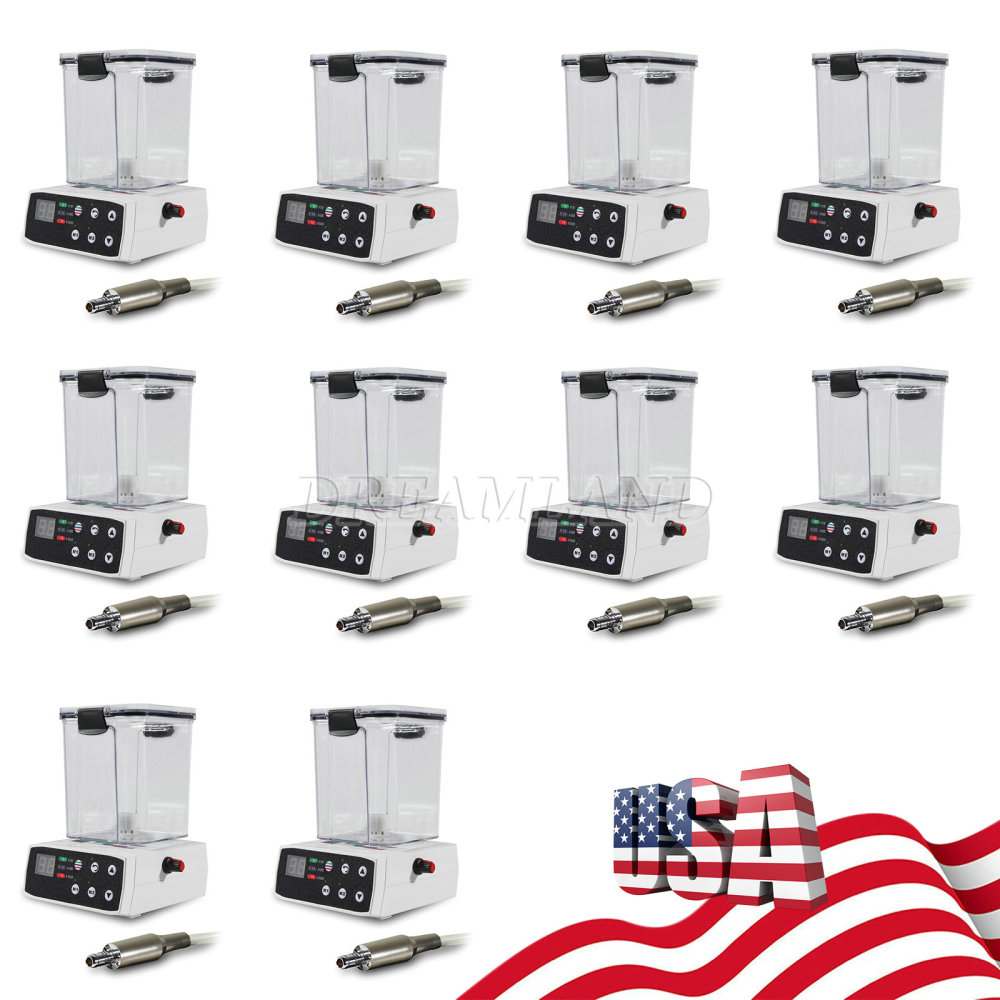 Electric Micro Motor LED Dental Brushless  & Water Tank only for Lab Practice