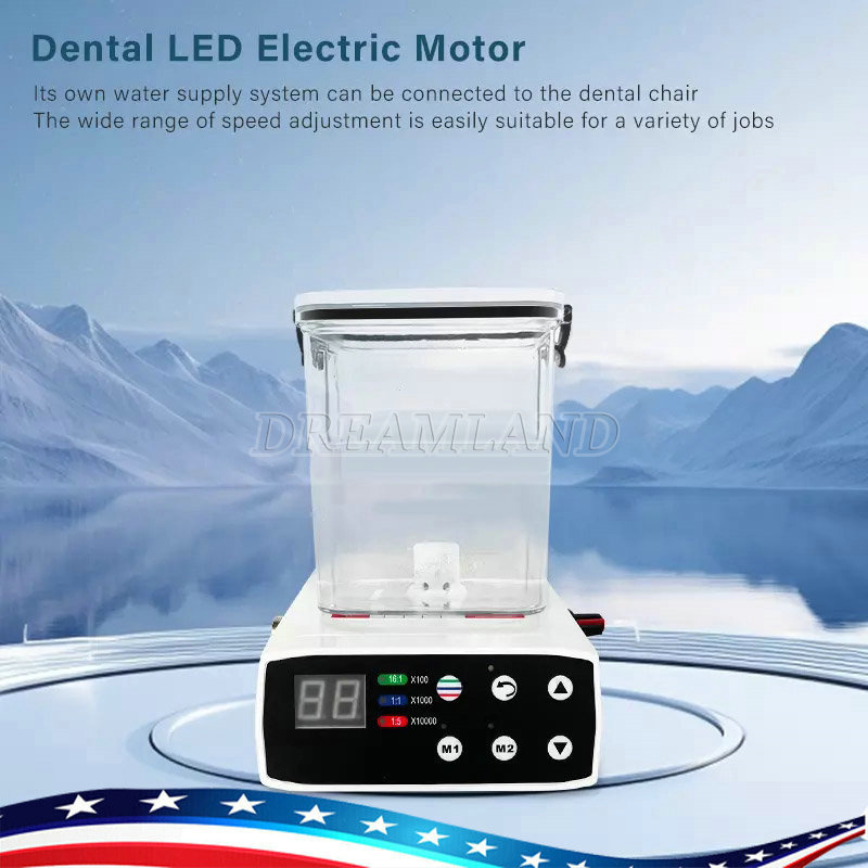 Electric Micro Motor LED Dental Brushless  & Water Tank only for Lab Practice