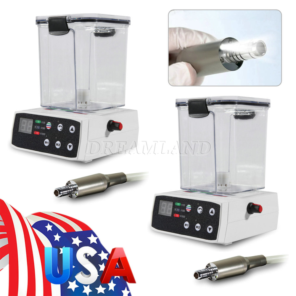 Electric Micro Motor LED Dental Brushless  & Water Tank only for Lab Practice