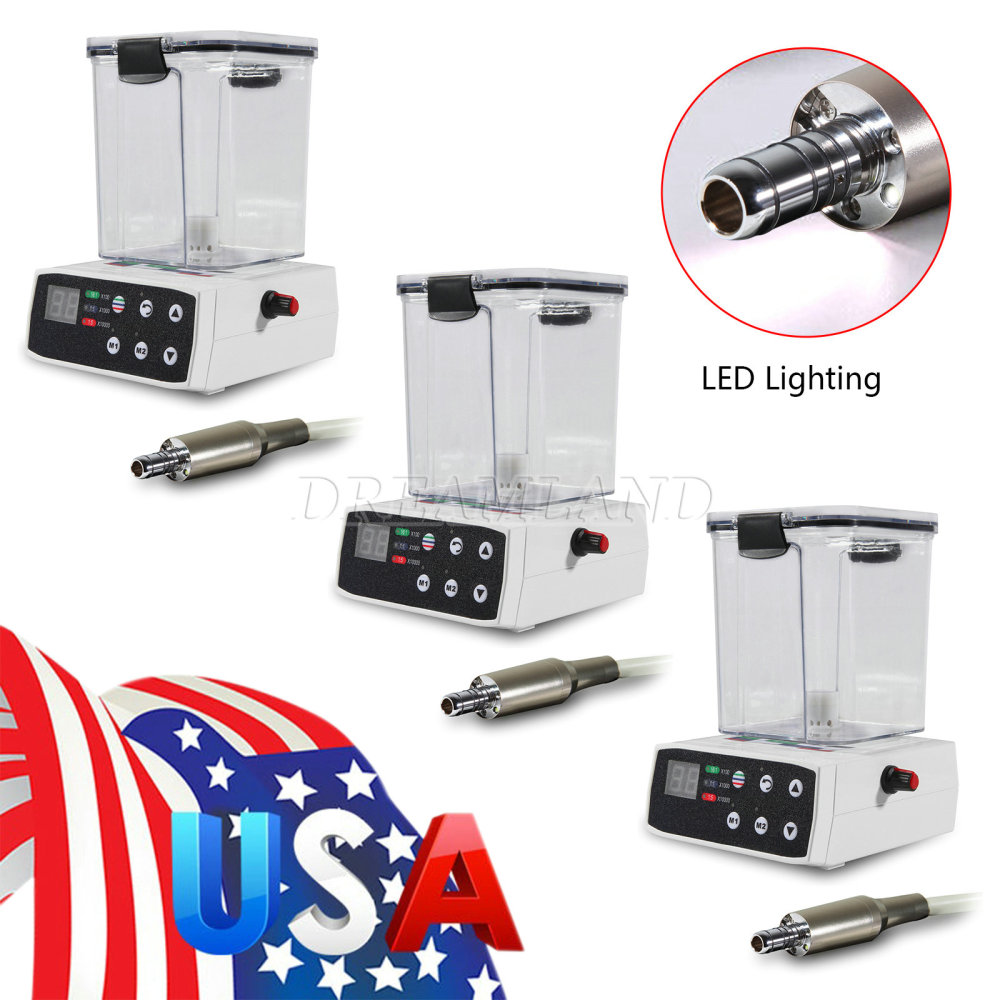 Electric Micro Motor LED Dental Brushless  & Water Tank only for Lab Practice
