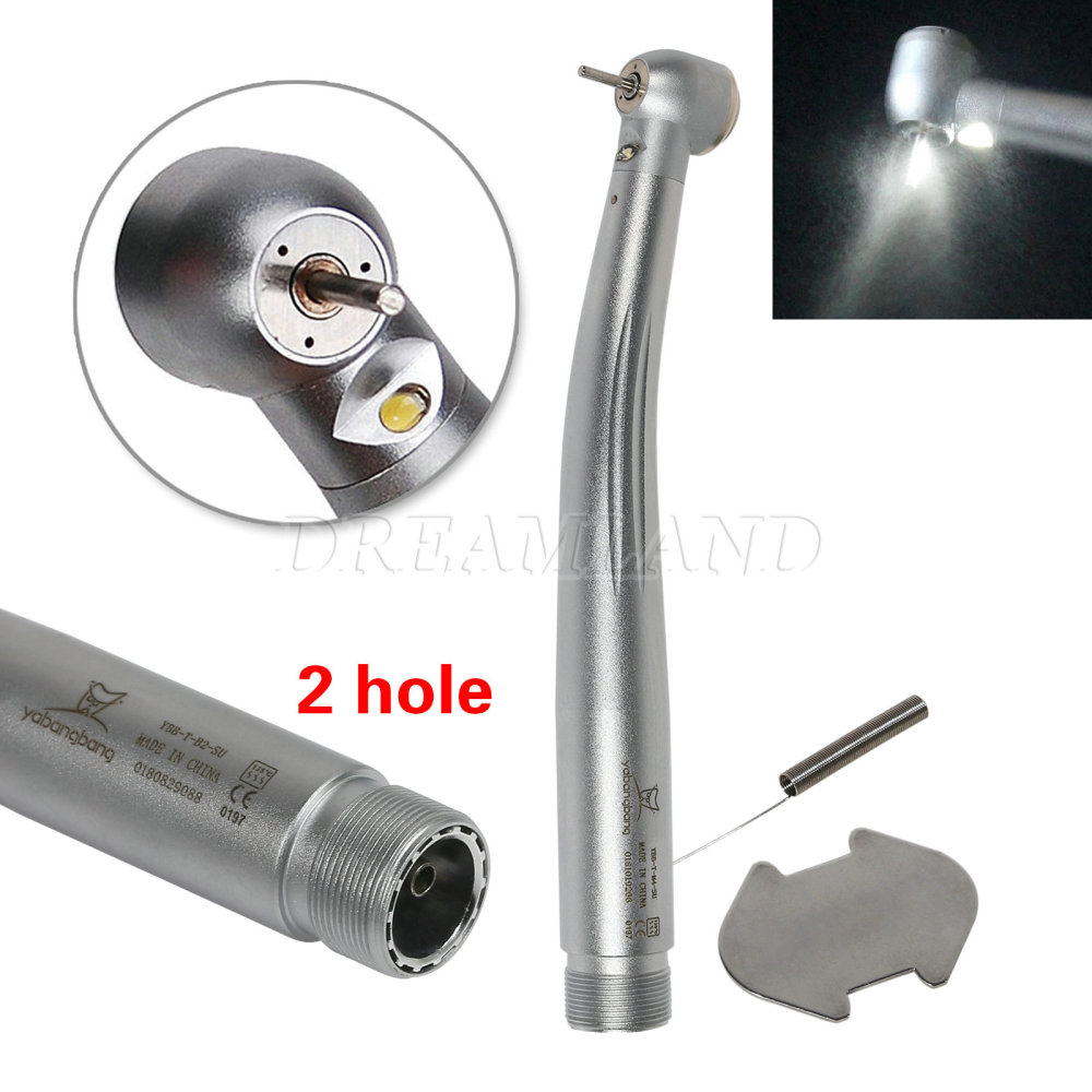 Yabangbang E-generator Dental LED Fiber Optic High Speed Handpiece large head 4 Holes YBM