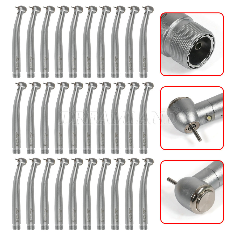 Yabangbang E-generator Dental LED Fiber Optic High Speed Handpiece large head 4 Holes YBM