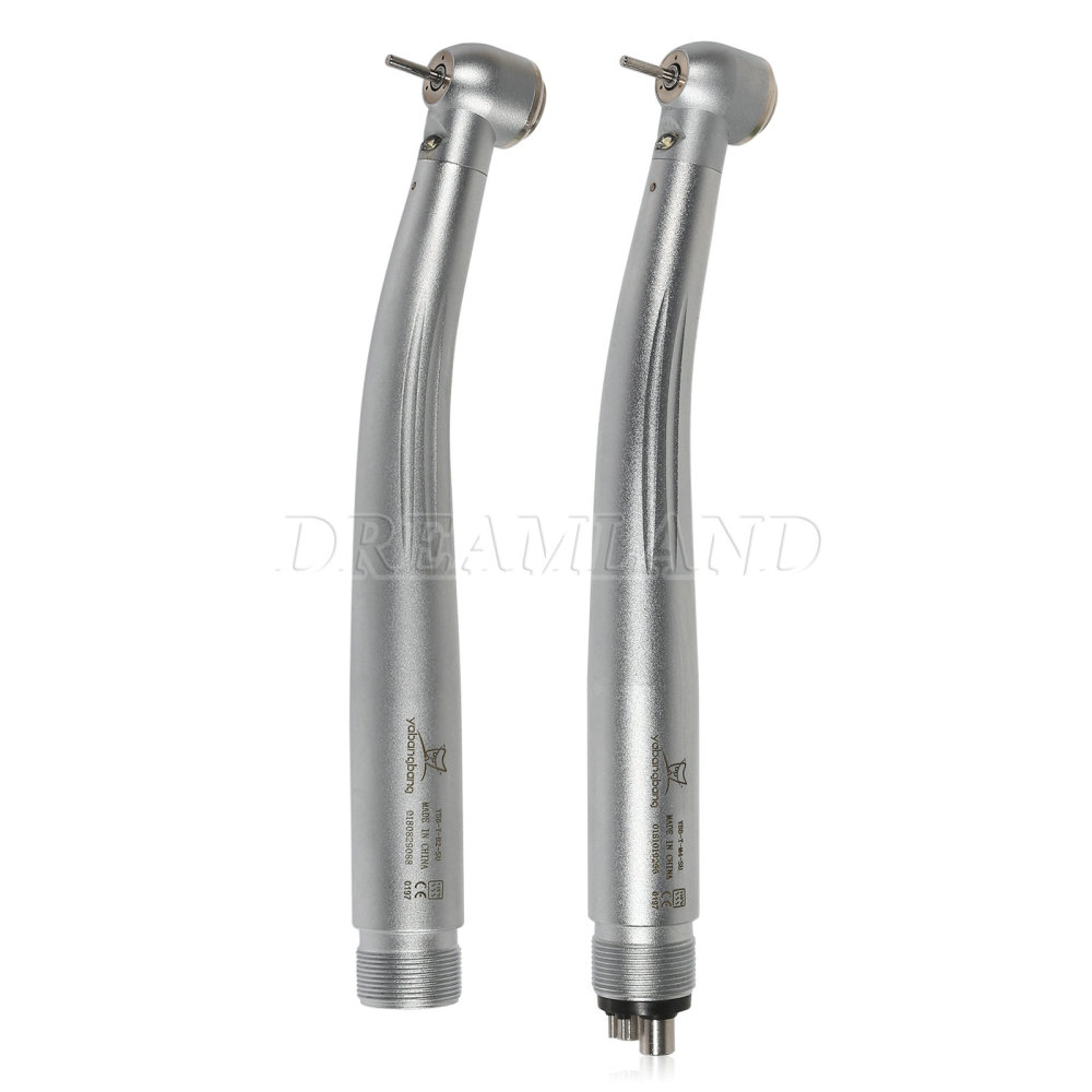 Yabangbang E-generator Dental LED Fiber Optic High Speed Handpiece large head 4 Holes YBM