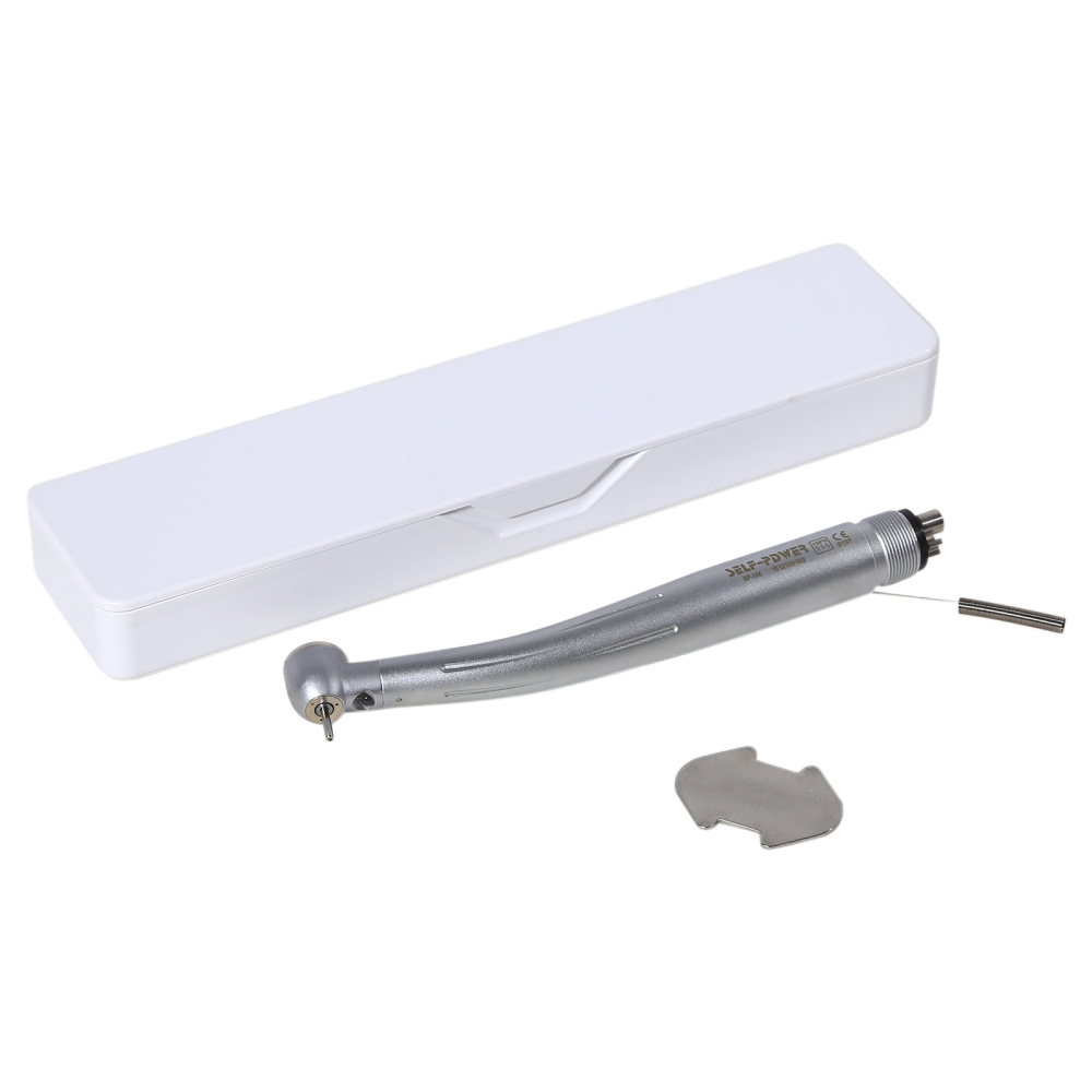 Dental Fiber Optic Handpiece E-generator Self-power High Speed 4Hole Turbine