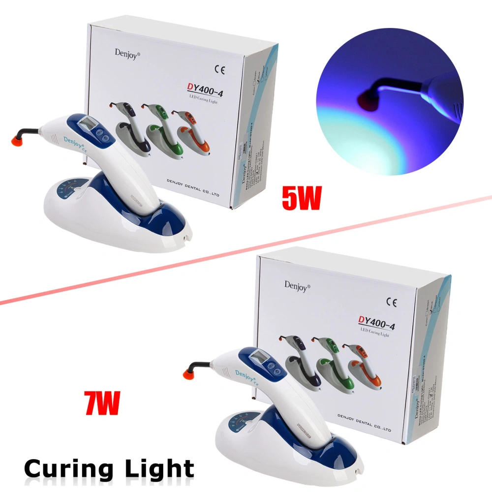 Denjoy Dental Cordless LED Cure Curing Light Lamp W/ Lightmeter 2200MW