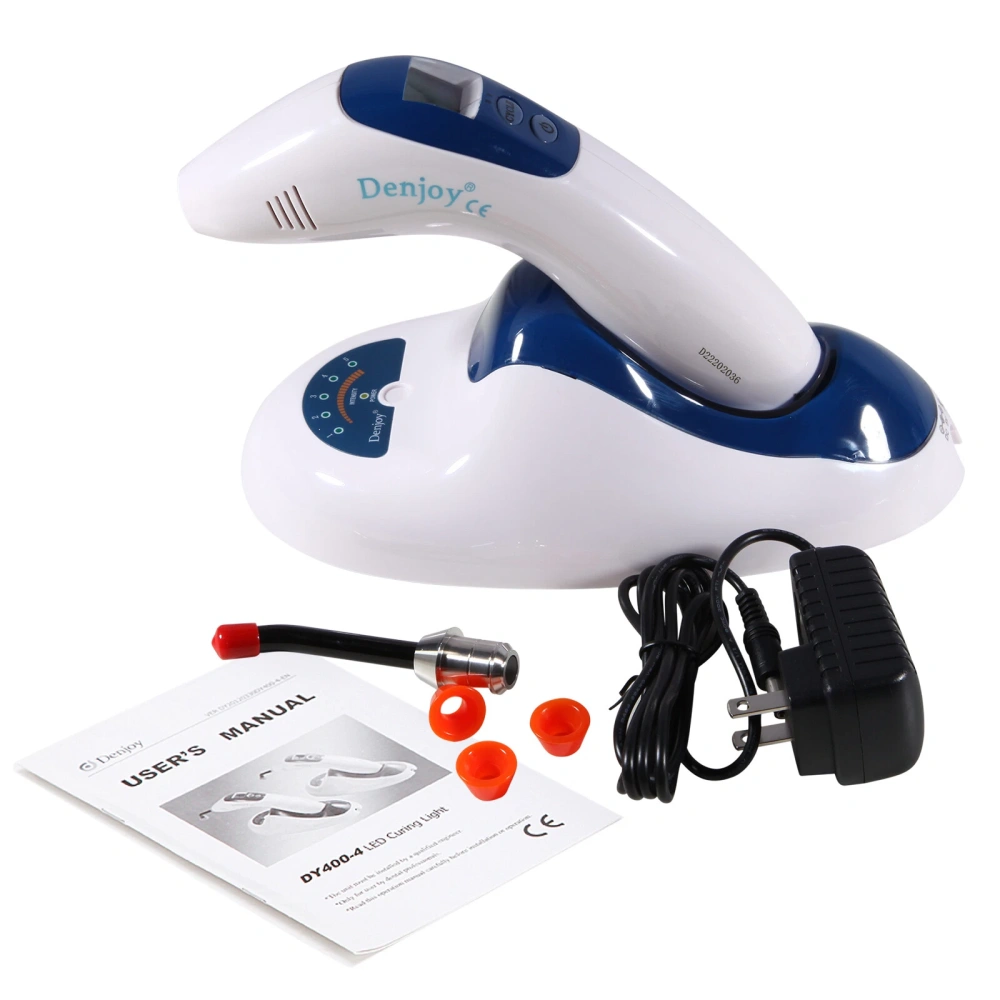 Denjoy Dental Cordless LED Cure Curing Light Lamp W/ Lightmeter 2200MW