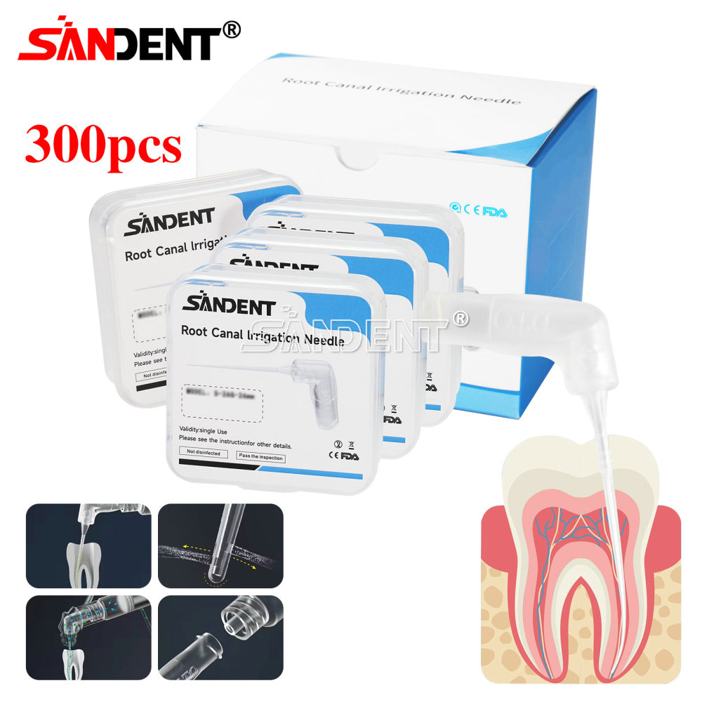20pcs/ Box Dental 75°Irrigator Root Canal Irrigation Needle 26GA Luer Lock Tip