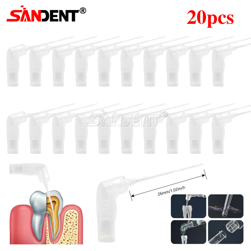 20pcs/ Box Dental 75°Irrigator Root Canal Irrigation Needle 26GA Luer Lock Tip