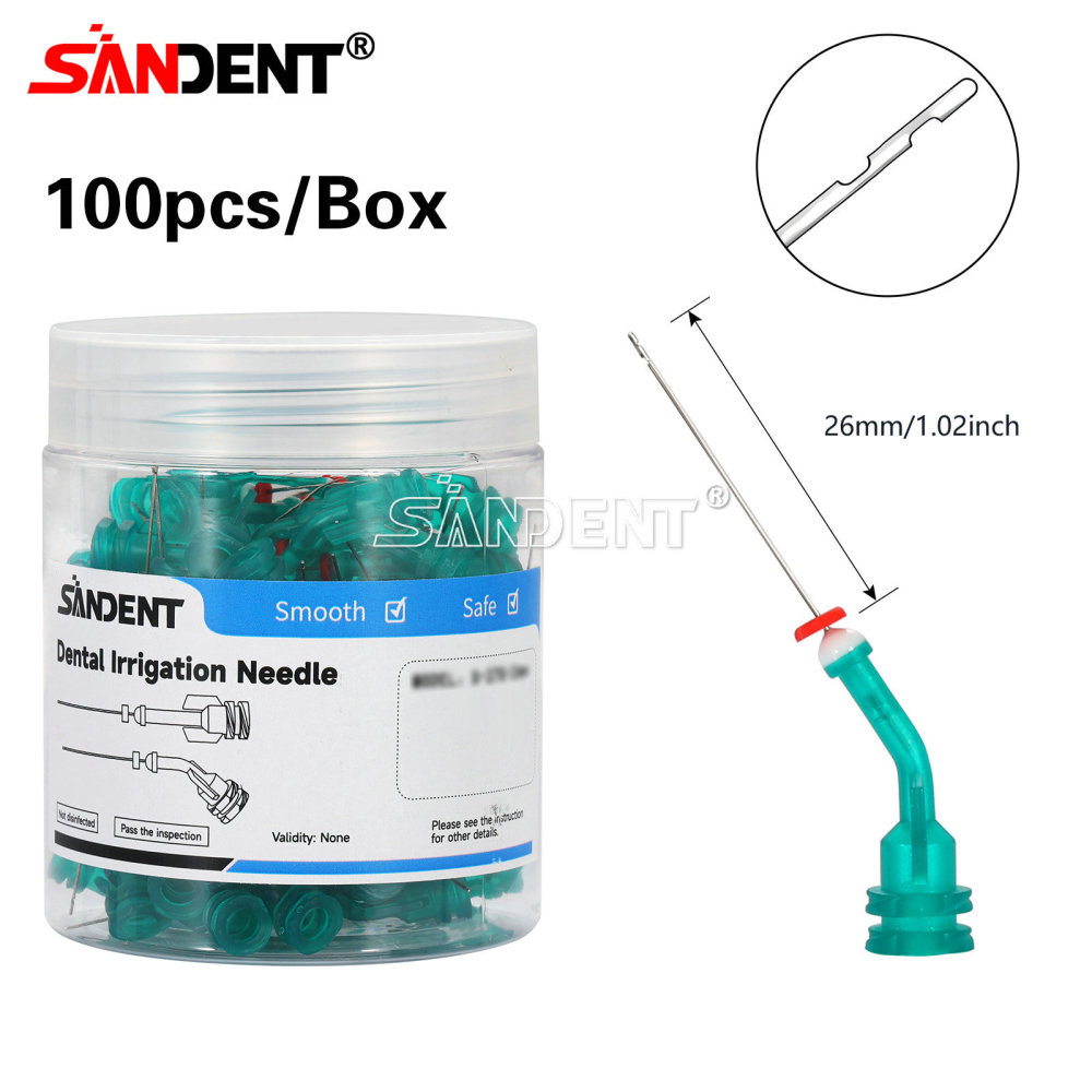 Dental Irrigation Endo Needle Tip Elbow Double Side Hole Root Canal Clean Syring