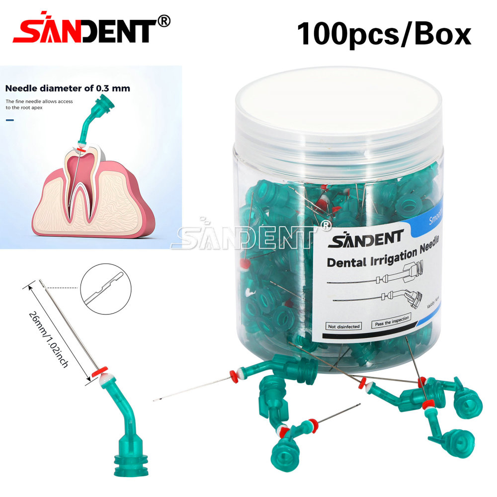 Dental Irrigation Endo Needle Tip Elbow Double Side Hole Root Canal Clean Syring