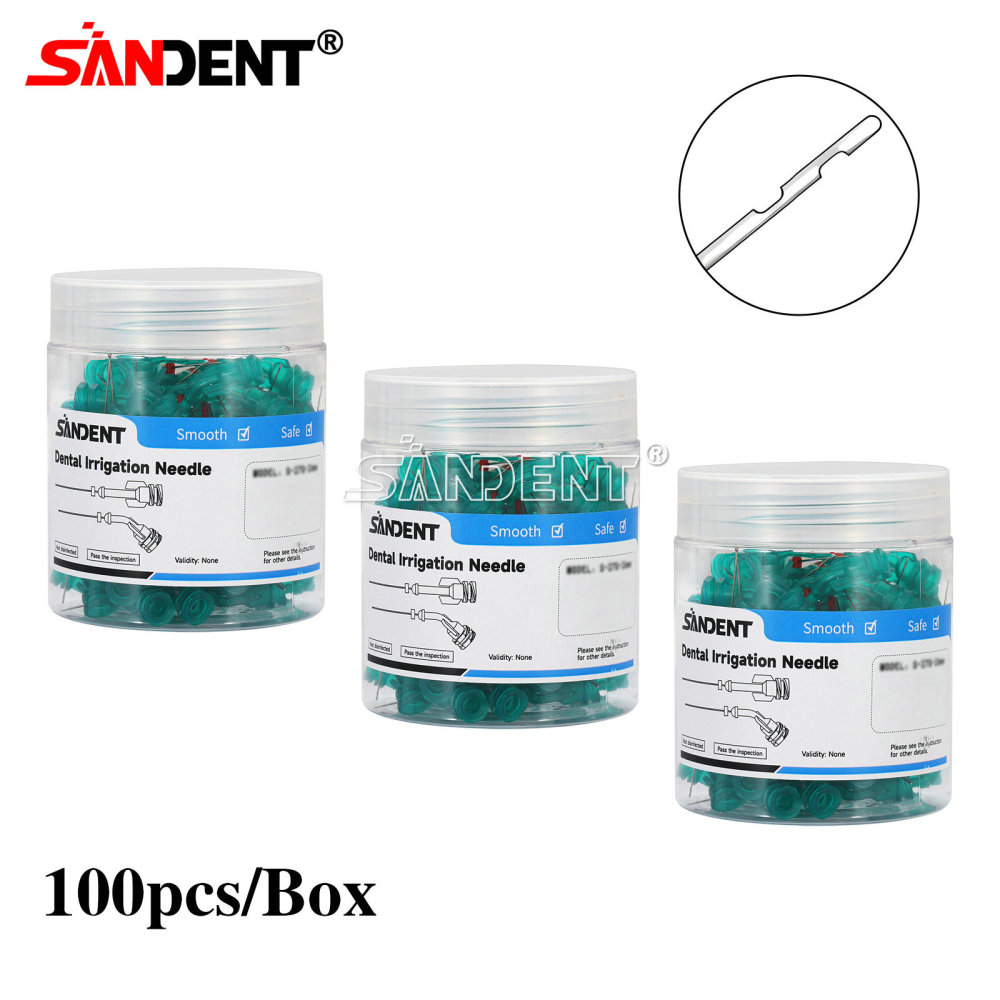 Dental Irrigation Endo Needle Tip Elbow Double Side Hole Root Canal Clean Syring