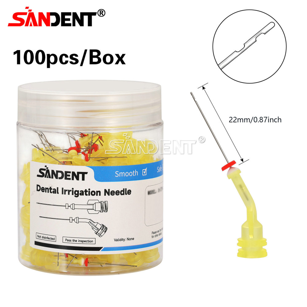 Dental Irrigation Endo Needle Tip Elbow Double Side Hole Root Canal Clean Syring