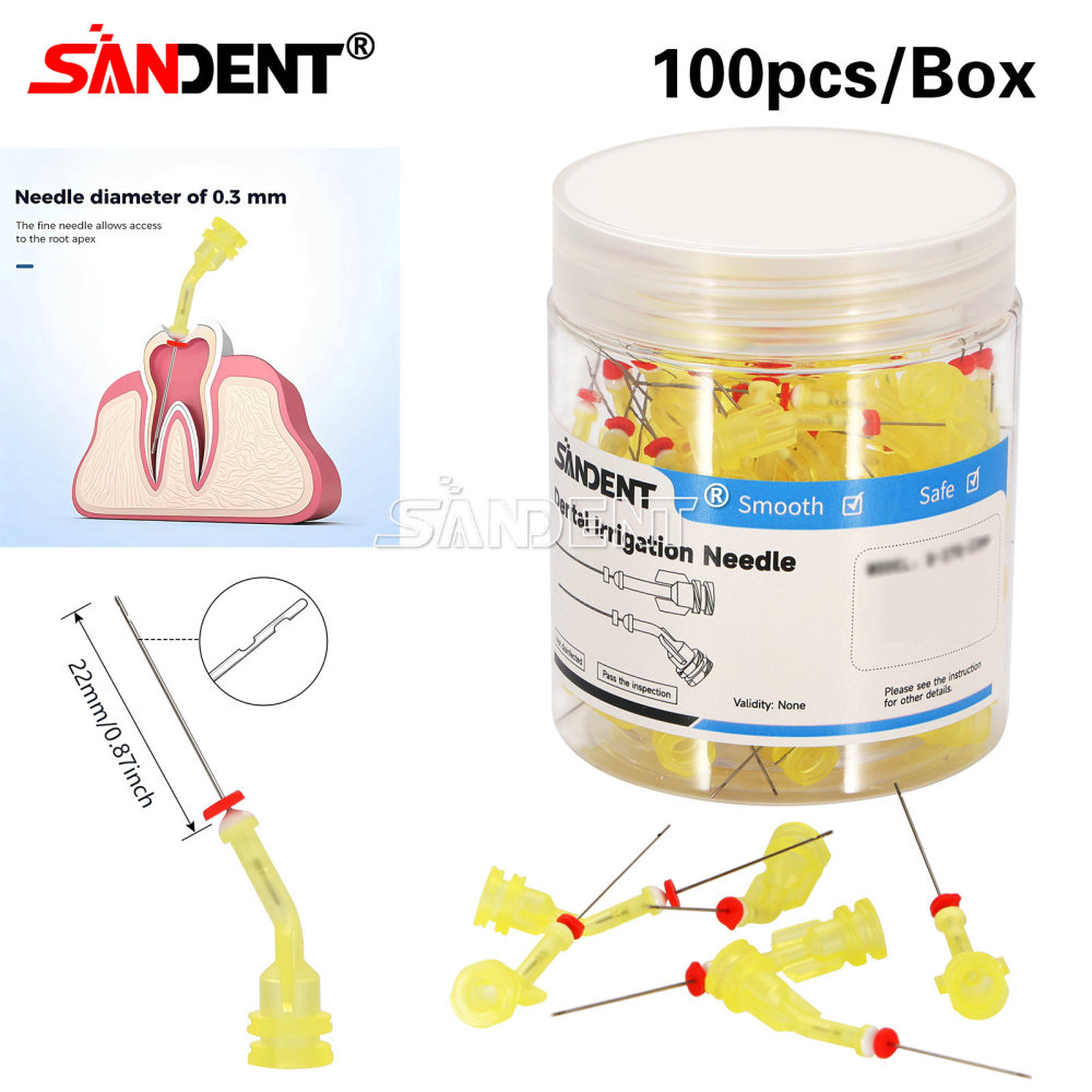 Dental Irrigation Endo Needle Tip Elbow Double Side Hole Root Canal Clean Syring