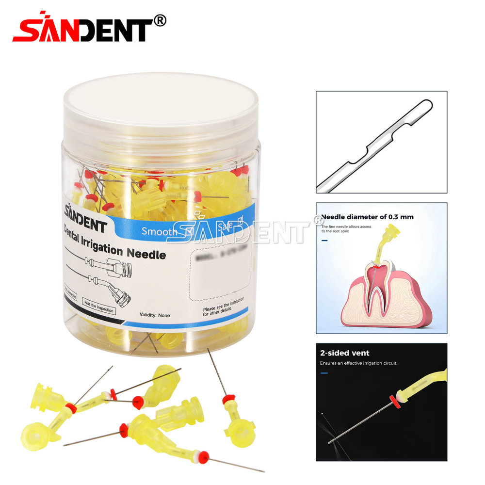 Dental Irrigation Endo Needle Tip Elbow Double Side Hole Root Canal Clean Syring