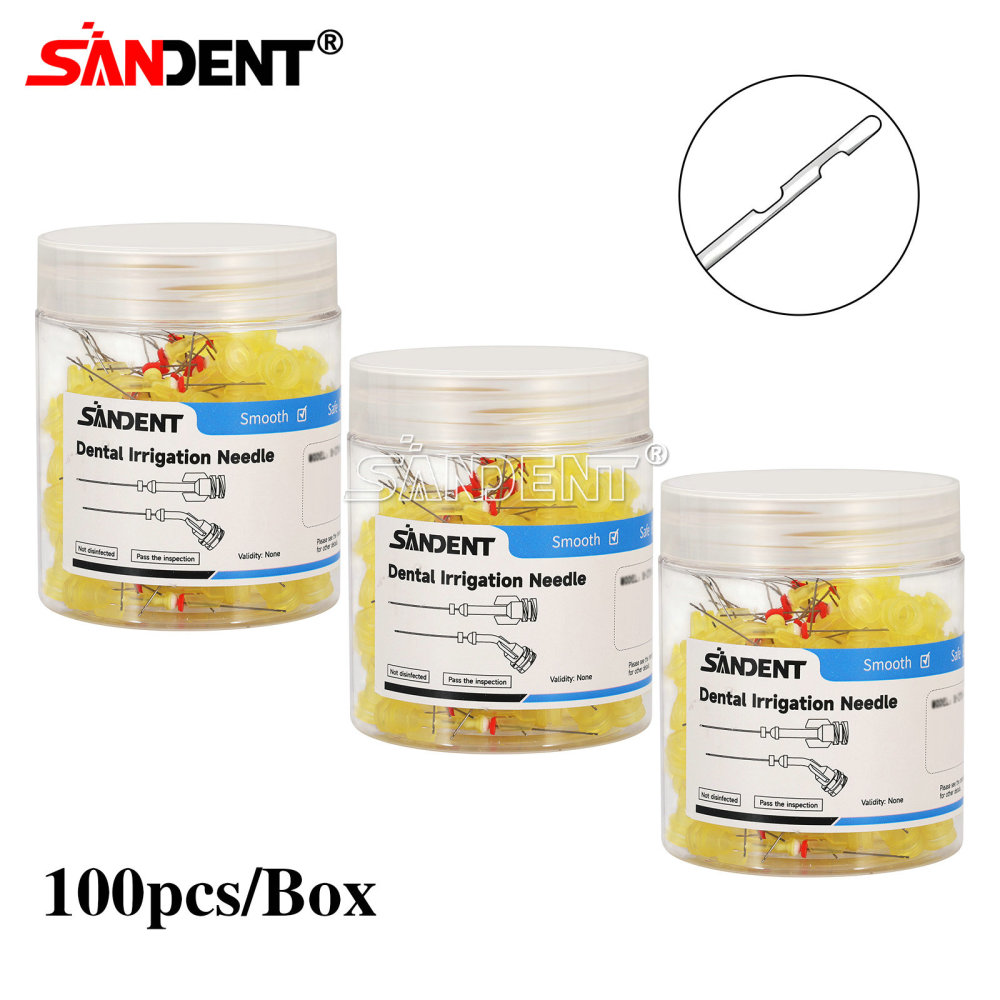 Dental Irrigation Endo Needle Tip Elbow Double Side Hole Root Canal Clean Syring